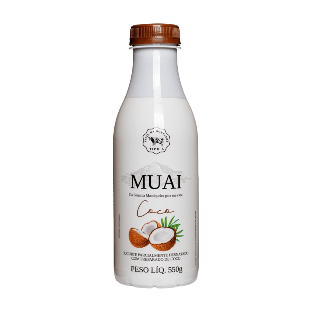 Iogurte Parcialmente Desnatado Com Coco Muai 550g
